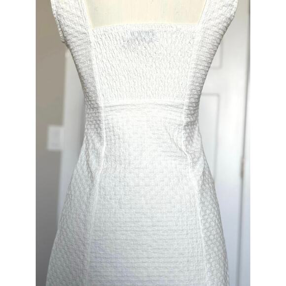 NWOT Urban Outfitters UO White Folly Fitted Notched Mini Dress Size S - Picture 7 of 9